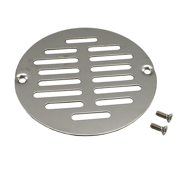 Jones Stephens 4in. Stainless Steel Round Strainer to Fit Inside Plastic Ring D54008 - main
